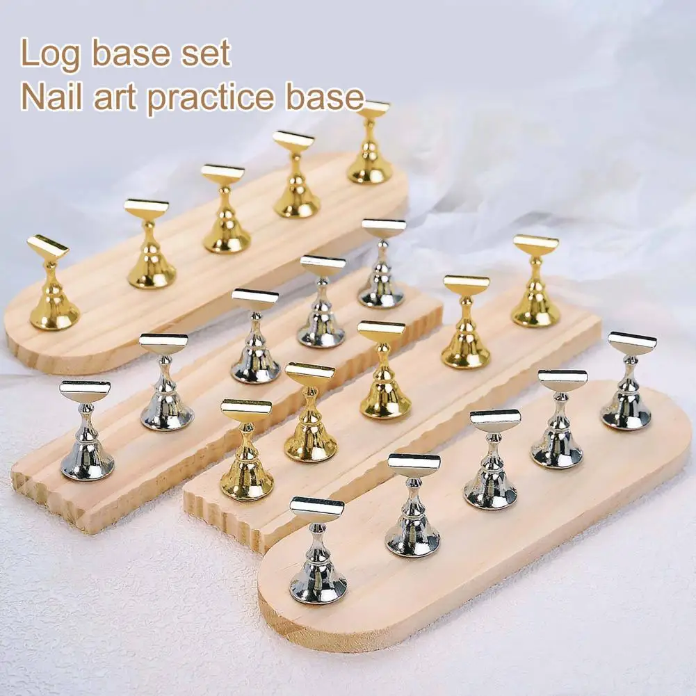 

Magnetic Nail Holder False Nail Tip Practice Stand Crystal Base Holder Nail Art Display For Art Salon DIY Nail Practice Holder