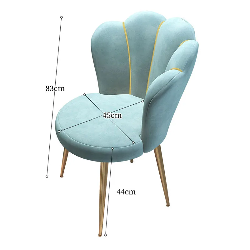 Скандинавский розовый телефон бархатный современный домашний стул для гостиной