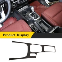 for toyota hilux 2015 2021 real carbon fiber car central control gear shift panel cover decorative sticker car accessories