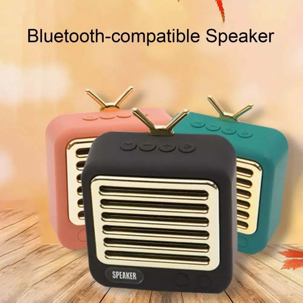 

High Volume HiFi Sound Quality Mini Retro Wireless Loudspeaker Voice Amplifier for Home Bluetooth-compatible Speaker