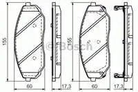 

986494143 hp десять тормозных колодок для SORENTO hp 170HP 170HP