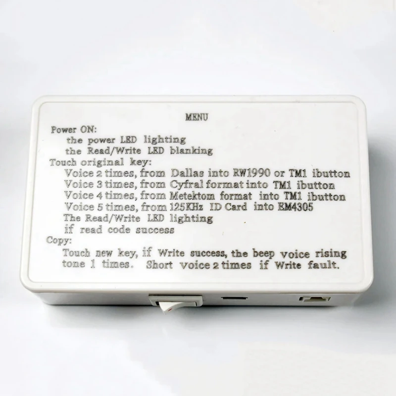 Дубликатор карт TM1 RFID портативный RW1990 TM1990 TM1990B Ibutton 125 кГц EM4305 T5577 EM4100 TM