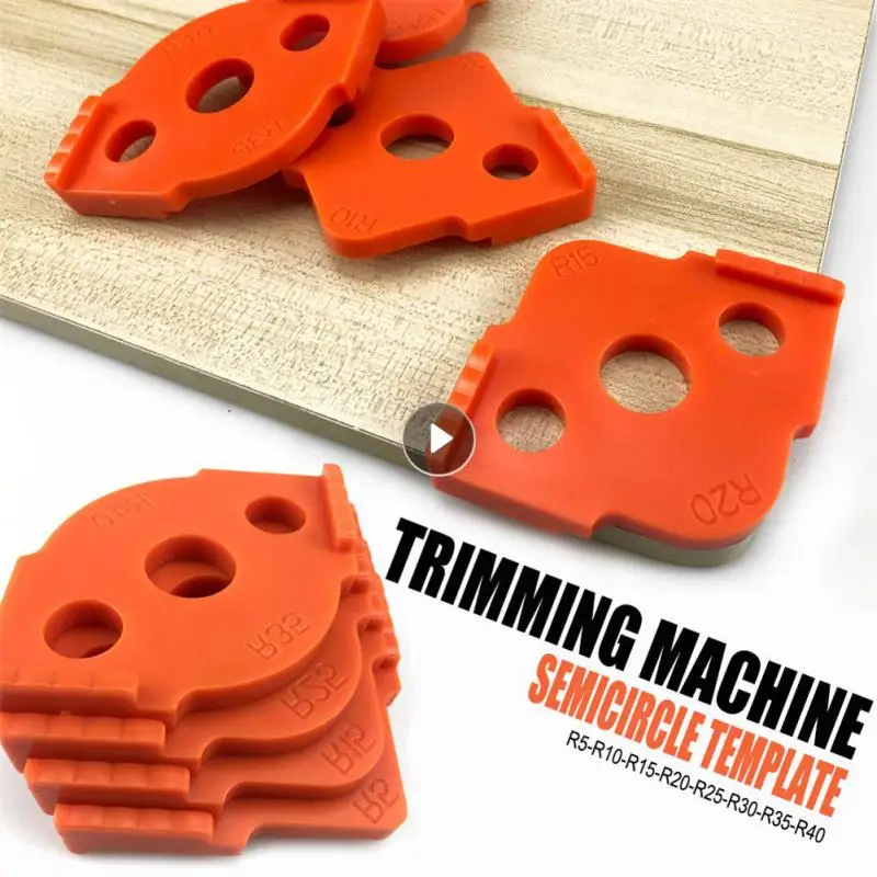 

4pcs Woodworking Trimming Machine Half-round Corner Quick Positioning Die Half-round Corner Quick Locator R Angle Arc Tools