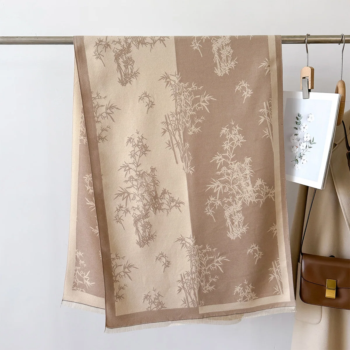 Зимний шарф женские кашемировые шали из пашмины и накидки женский дизайн толстый