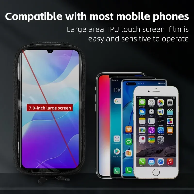 WEST BIKING 3 в 1 сумка на переднюю раму велосипеда с сенсорным экраном верхняя трубка