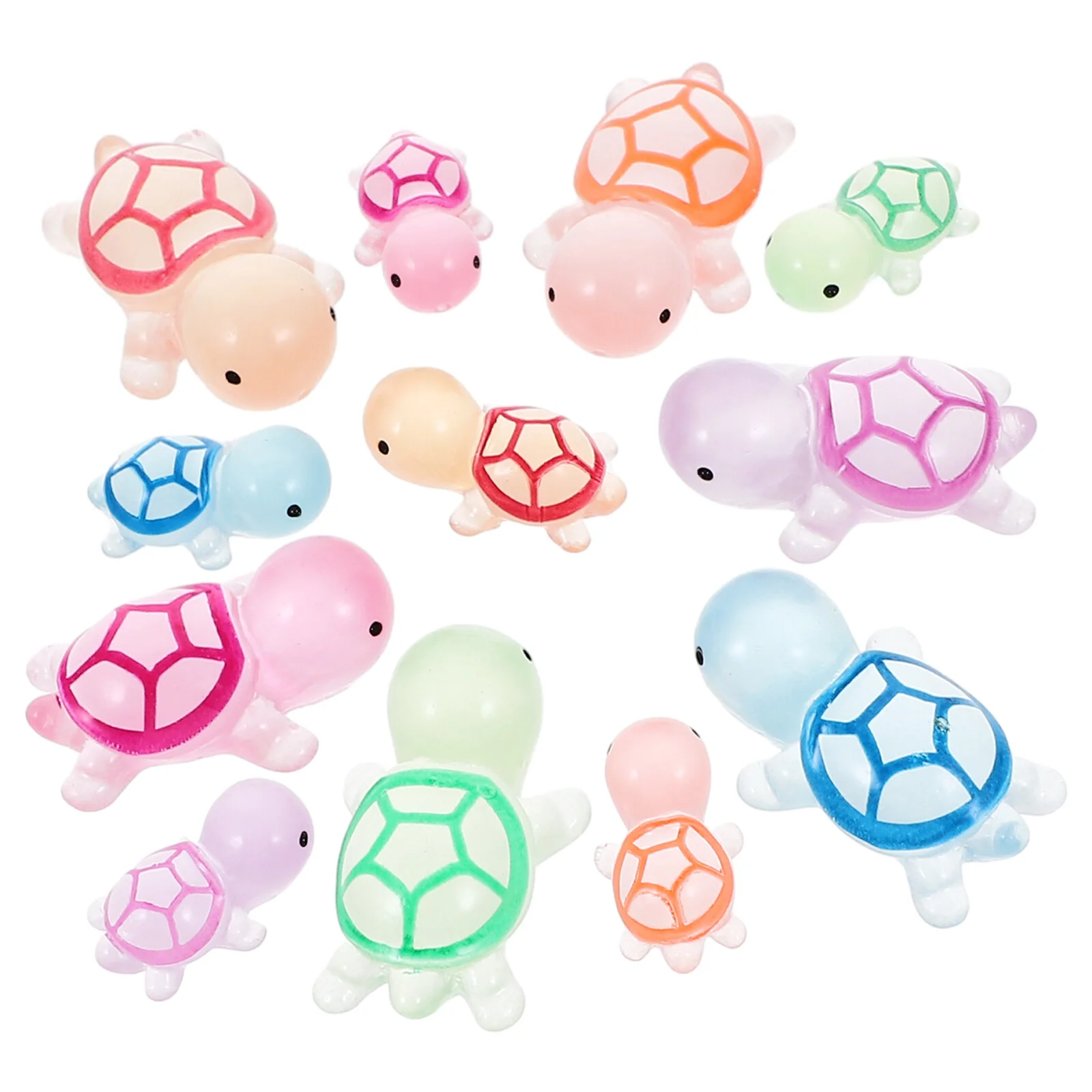 

12 шт., миниатюрная Статуэтка черепахи, 1,2 х2, 2 см