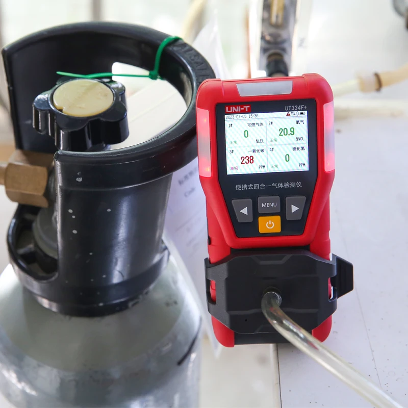 Портативный взрывозащищенный голосовой детектор газа UNI-T 4-в-1 O2/CO/H2S/обнаружение