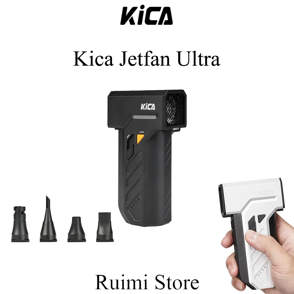 Фото KICA Jetfan Ultra 45 м/с Пылесос со сжатым воздухом Электрический вентилятор Светодиодные фонари Портативный беспроводной 116000   RPM аккумуляторная 4000 мАч №1