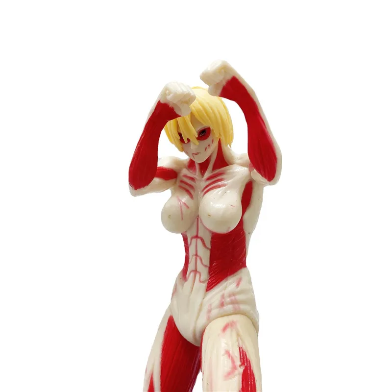 Игрушка атака на Титанов гигантская Аниме Фигурка Энни леонхарта гиантса из ПВХ