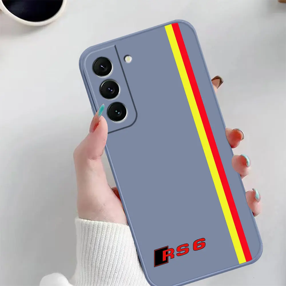 Case For Samsung Galaxy S23 S22 S21 S20 FE S11 S11E S10 S10E S30 Ultra Plus 4G 5G Case Funda Cqoue Shell Luxury Car A-Audi LOGO