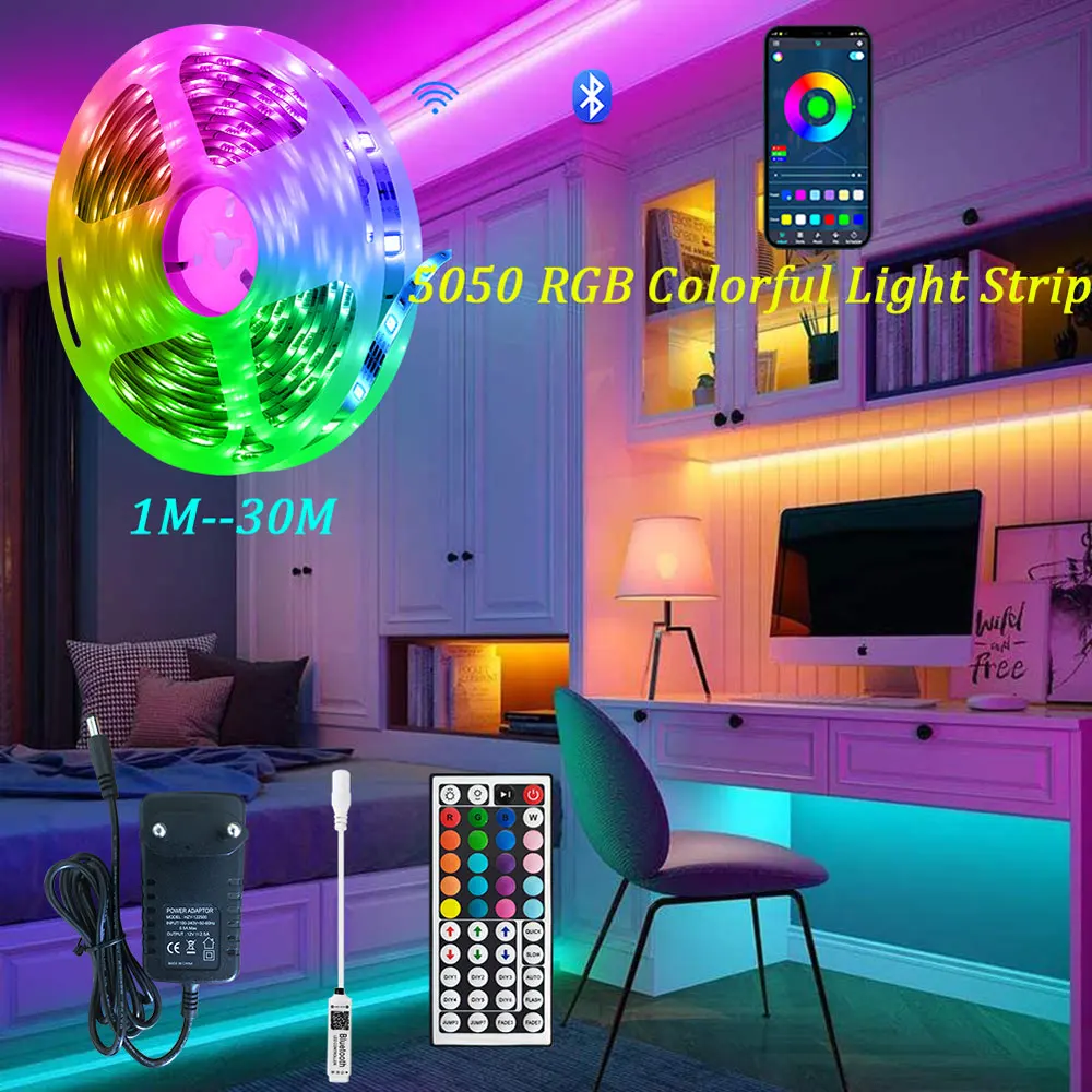 

5V Backlight for Cabinets Waterproof Controller Rgb Tape 5050/2835 Led Strip Lights Smart Tv 12V Room Lighting Lamp the Kitchen