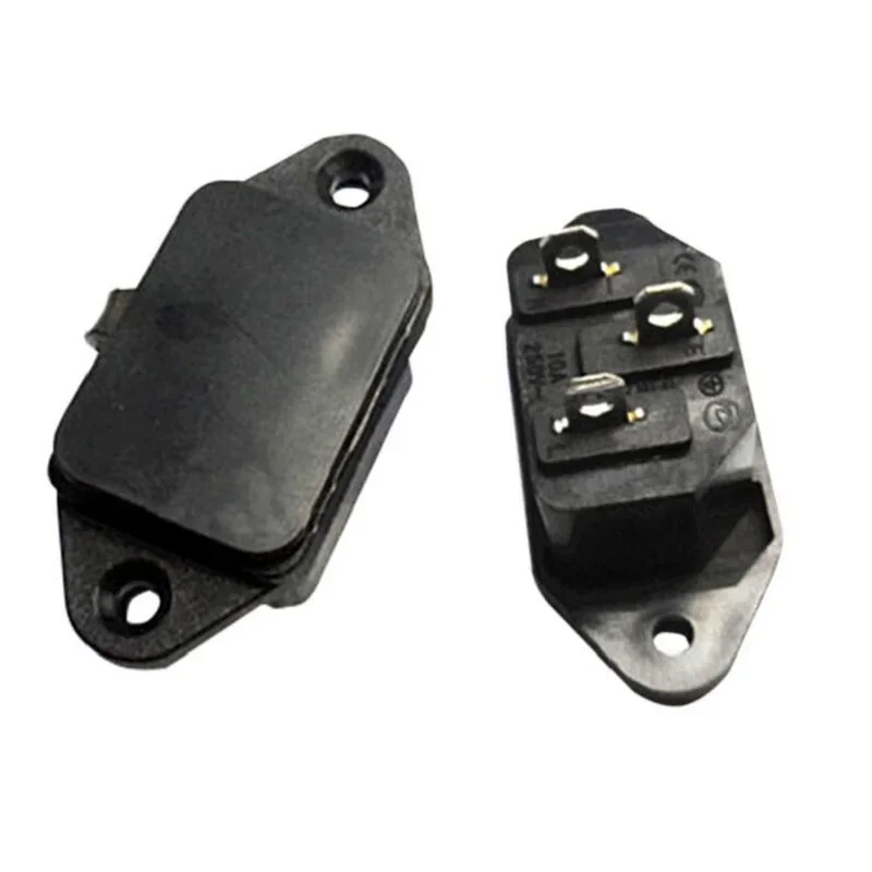 10 шт. шнур питания переменного тока 3P вилка C14 штекер с водонепроницаемой