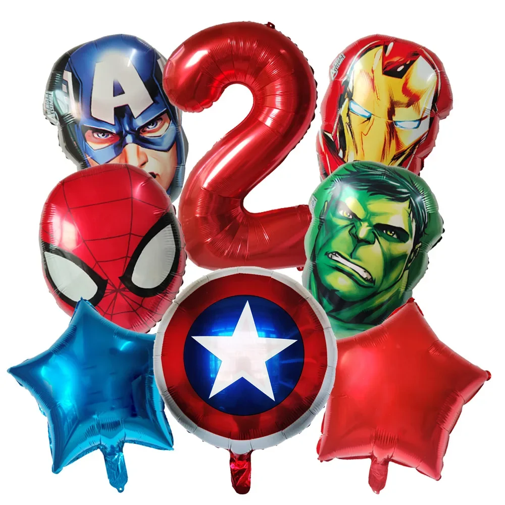 8 шт. голова персонажа из мультфильма 32 дюйма воздушный шар фольги на день