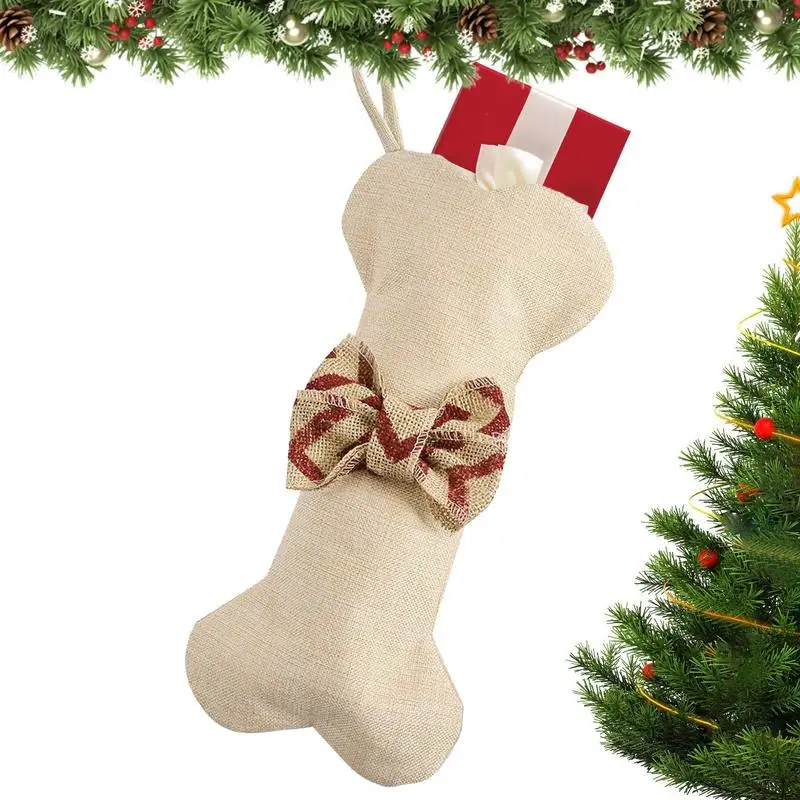 Милые рождественские чулки с галстуком-бабочкой для собак винтажные оптом