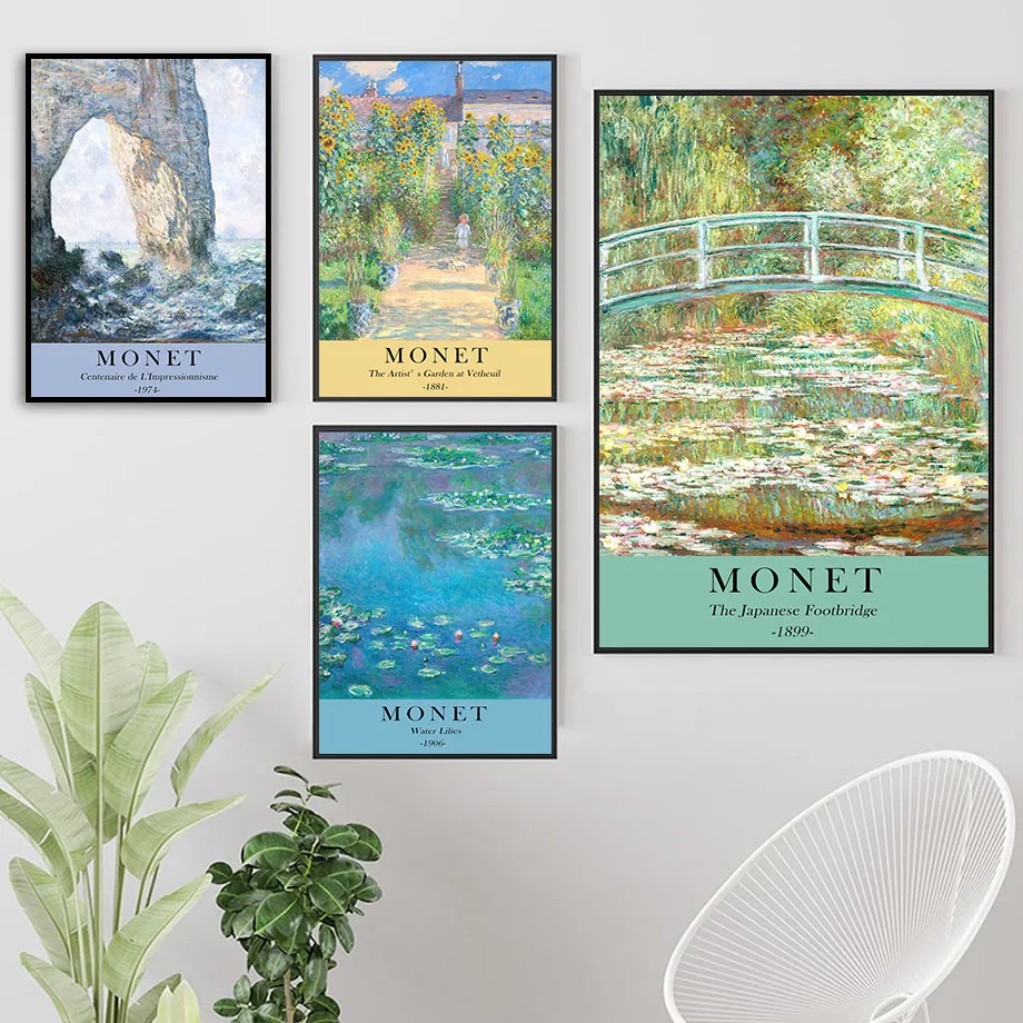 Мадам Моне и ее сын Пляжный Пейзаж ВОДНЫЕ ЛИЛИИ японский садовый известный