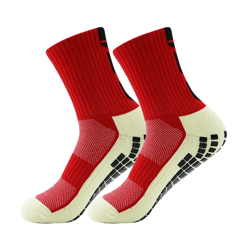 Men Football Socks Anti Slip Non Slip Suction Grip Cotton Sport Cycling Running Riding Socks