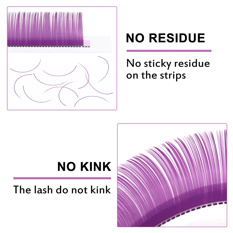 Quewel 0 07 мм Цветные накладные ресницы для наращивания шелковые красные розовые