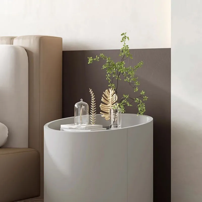 

Round Flower Nightstand Table Item Narrow Nordic Side Bedsides Table Space Saving Wood Mesinhas De Cabeceira Bedrooms Furniture