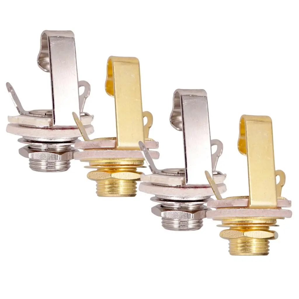 Tooyful 2 шт./компл. 6 35 мм разъем для гитары выходная розетка моно бас-гитары