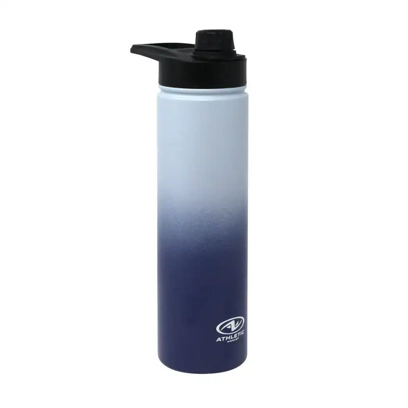 

Stunning Blue Ombre Stainless Steel Bottle with Screw-on Lid - Keeps Your Drinks Cold All Day Long!