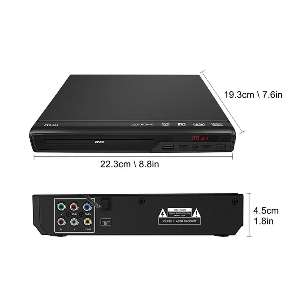 High Quality Home DVD Player Video Disc Player Multimedia Digital TV Disc Player Support DVD CD VCD Home Theater System Hot Sale images - 6