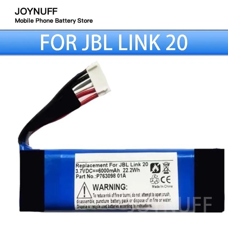

New Battery High Quality 0 Cycles compatible P763098 01A For JBL 20generation Link 20 Bluetooth wireless speaker box Replacement