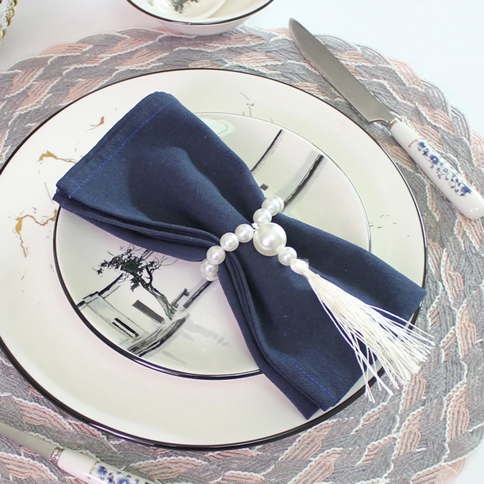 Набор из 6 скатерти ручной работы 30x45 см салфетки хлопчатобумажной ткани кухонное