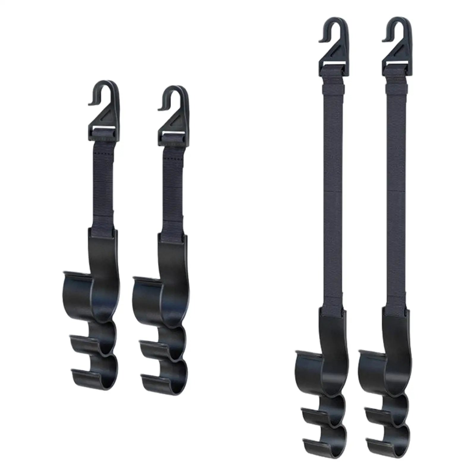 

Car Headrest Hooks Headrest Hook Holder Three Hook Design Strong Multifunction Storage Organizer Fit for Jackets Bag Backpacks