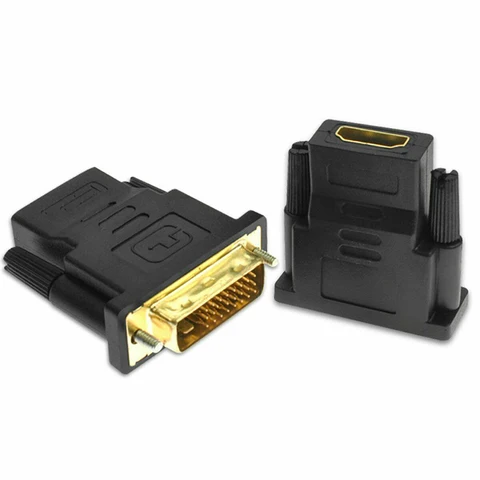 Штекер-гнездо для HDTV проектора, монитора, DVI 24 + 1-HDMI-совместимые кабели-адаптеры - изображение