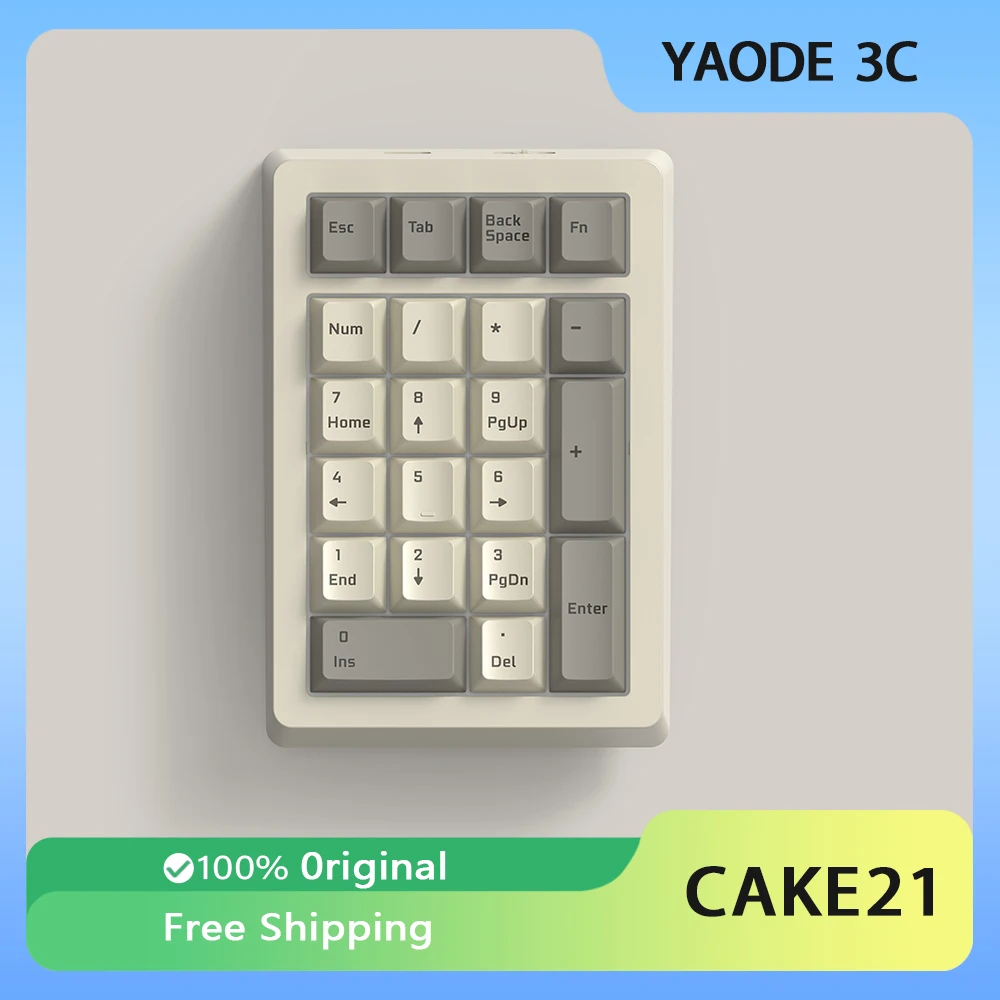 Teamwolf CIY CAKE21 мини клавиатура механическая с горячей заменой Беспроводная