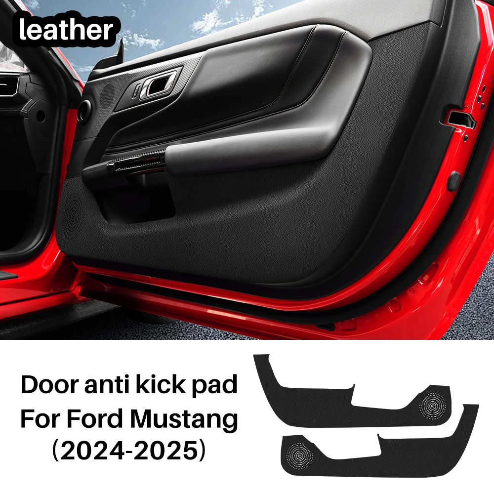 

Наклейка на дверь для Ford Mustang GT Dark Horse EcoBoost 2024 2025 2026, противоударная накладка, замшевые карбоновые аксессуары для салона автомобиля