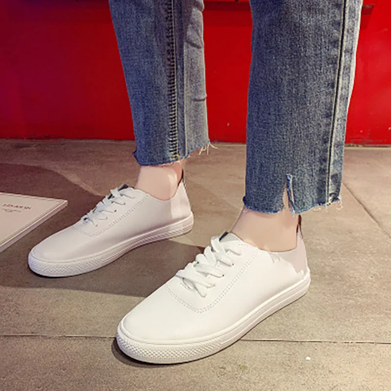 women shoes flat sports Casual sneaker zapatillas mujer  Women's fashion Soft bottom vulcanize shoes ladies Little white shoes