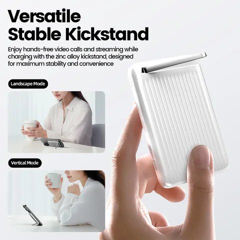 MOVESPEED P03 Qi2 Магнитный внешний аккумулятор 10000 мАч 15 Вт Беспроводное портативное зарядное устройство с подставкой Powerbank для Magsafe для iPhone 16 15