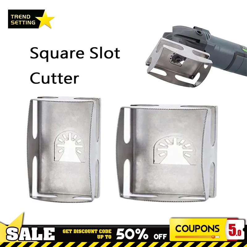 

Rectangle Square Slot Cutter Hole Cutting Tool Cutting Square Saw Blade For Woodworking Wooden Electrical Wall Box Cutter Tool