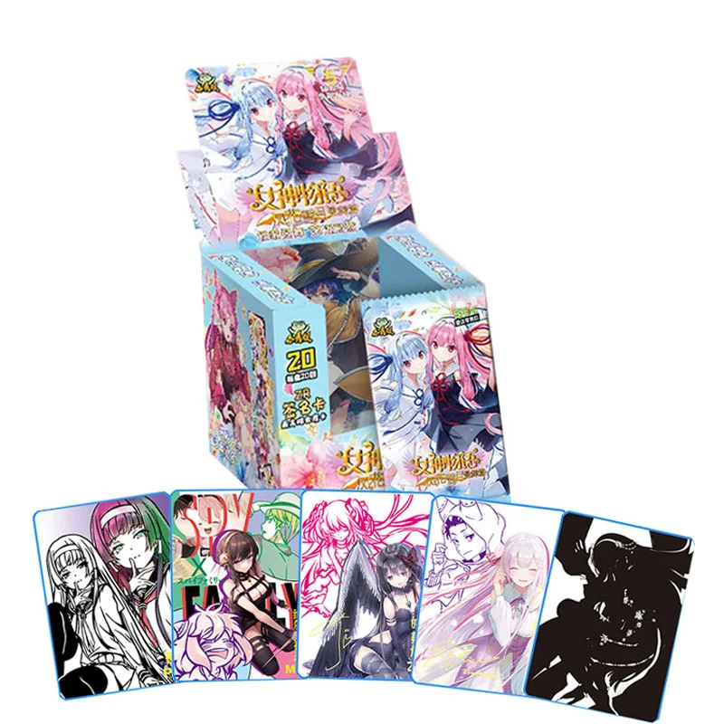 

Goddess Story Collection Cards Anime Character Tokai Teio Emilia Akemi Homura ZR Hot Stamping Glitter Signature Cards Kid Toys