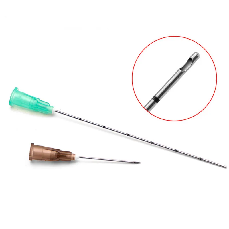 Disposable Ton Needle 18G/21G/22G/27G/23G/25G With Graduated Round Head Side Hole Flushing Needle