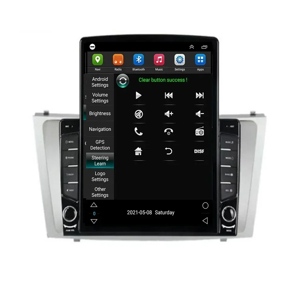 Автомобильный радиоприемник Tesla Style 2Din Android 13 для TOYOTA CAMRY 2009-2011 Мультимедийный