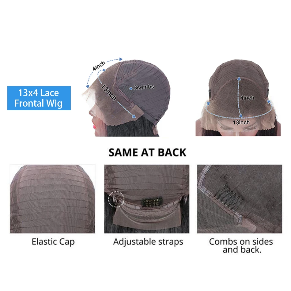 200 плотность бразильский 26 30 дюймов глубокая водная волна 13x4 прозрачные