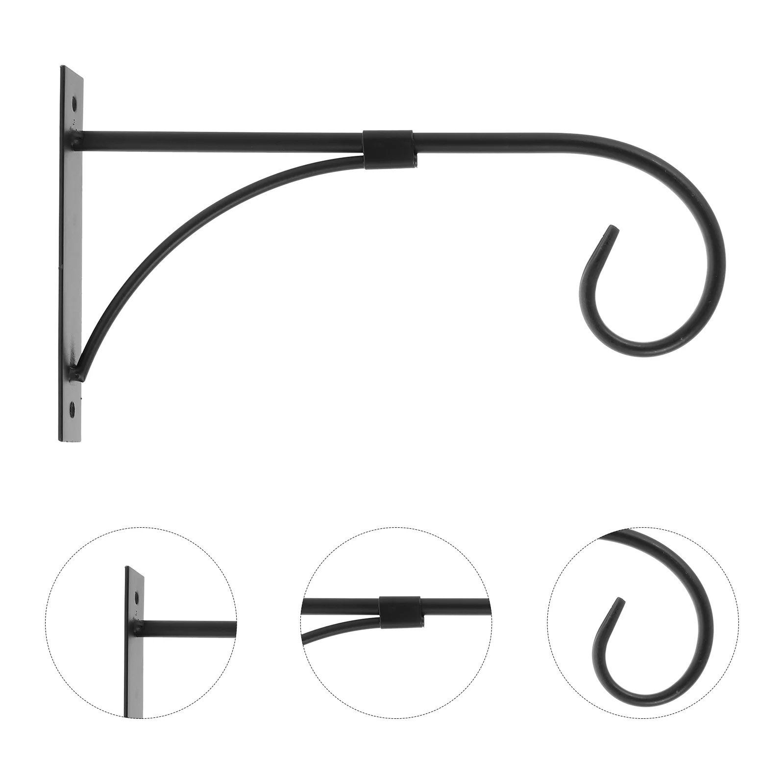 

Hanging Flower Pot Stand Bracket Hangers Outdoor Holder Wall Mount Hooks Baskets Plants Wind Chime