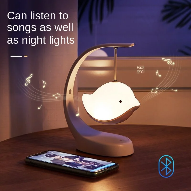 

Creative Gift Home Bluetooth Speaker Night Light Desktop LED Bedside Atmosphere Light Birthday Gift Small Night Light