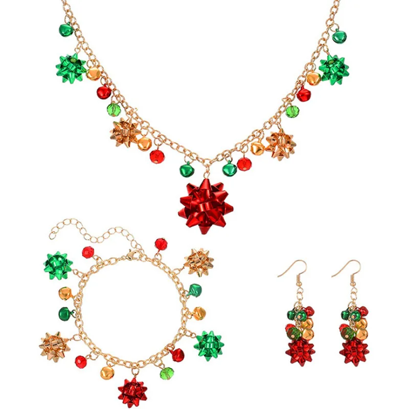 

Christmas Earrings Sets Colorful Bell Drop Earring For Women Christmas Ornaments Girl Jewelry Party Accessories
