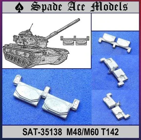 Модели Spade Ace SAT-35138 Металлические гусеницы в масштабе 1/35 для США M60/M48 T142