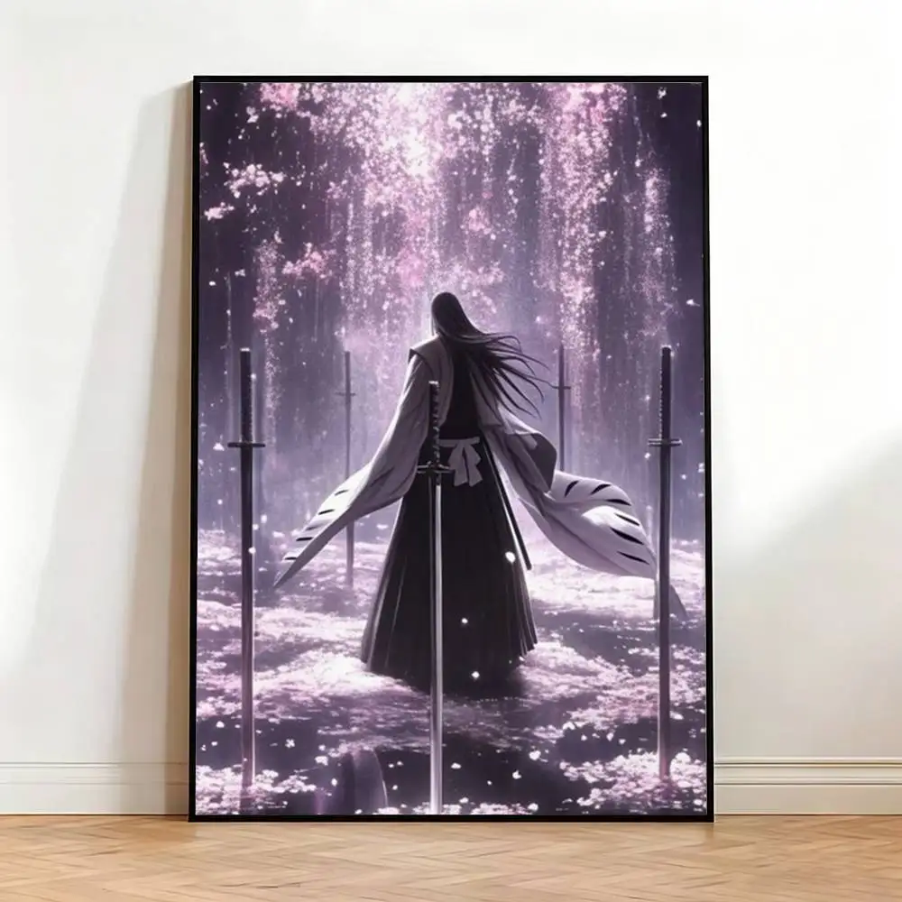 Фото Постер B-Bleach Anime K-Kuchiki Byakuya, высококачественный, для общежития, гостиной, эстетичное украшение стены, наклейки, подарок №2