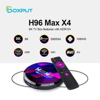 h96 max smart tv box android 11 8k decode video 2 4g5 8g wifi 4k60fps hd play 4g 64gb chip s905 x4 set top