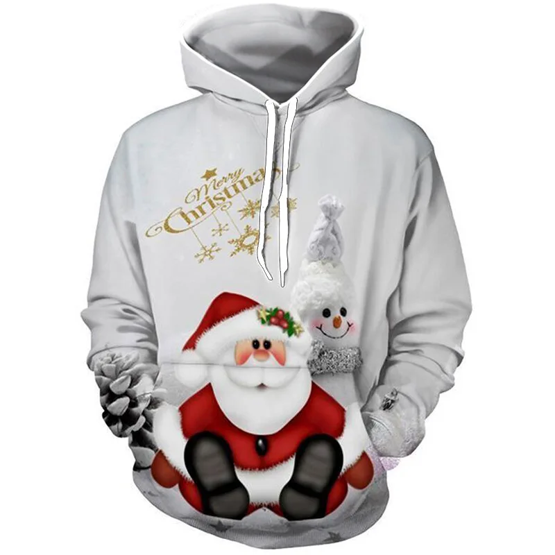 

2022 Autumn And Winter Models For Men And Women With The Same Christmas Hoodie 3D Printing Street Casual Fashion Hoodie