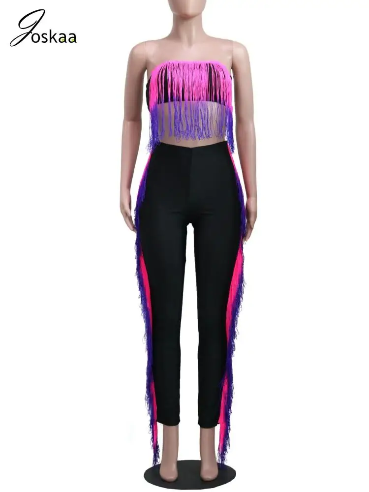 Комплект из 2 предметов Joskaa с градиентными кисточками женские сексуальные