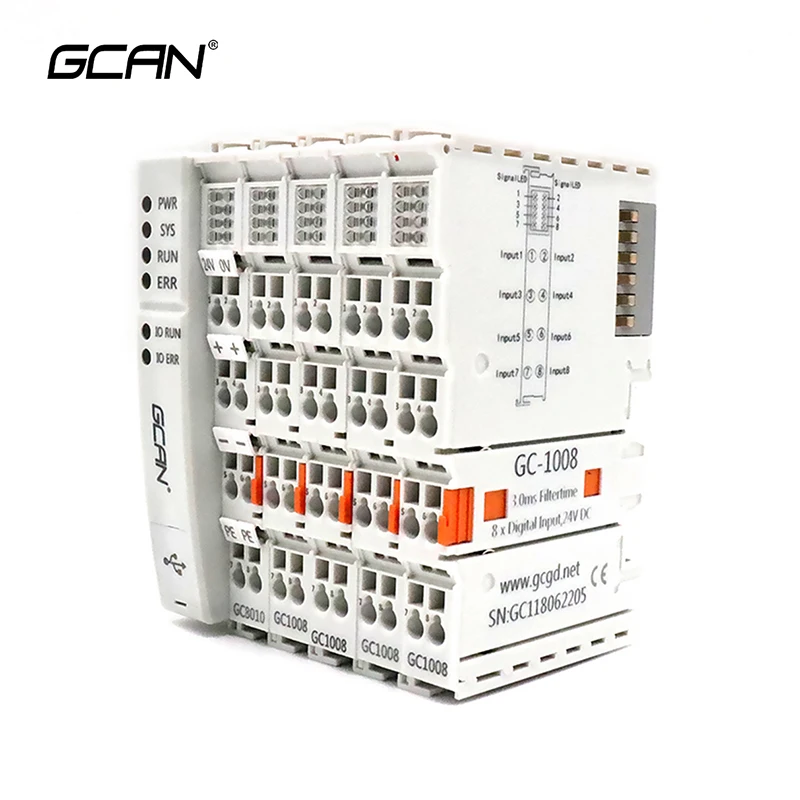 Расширяемый контроллер PLC RS232/485 Ethernet CAN-интерфейс 400M промышленный с основной