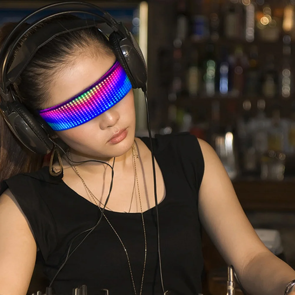 

APP Flash Eyeglasses Frame Colorful Luminous Glasses LED Sunglasses APP Eyeglasses for Party Festival Bar Night Club