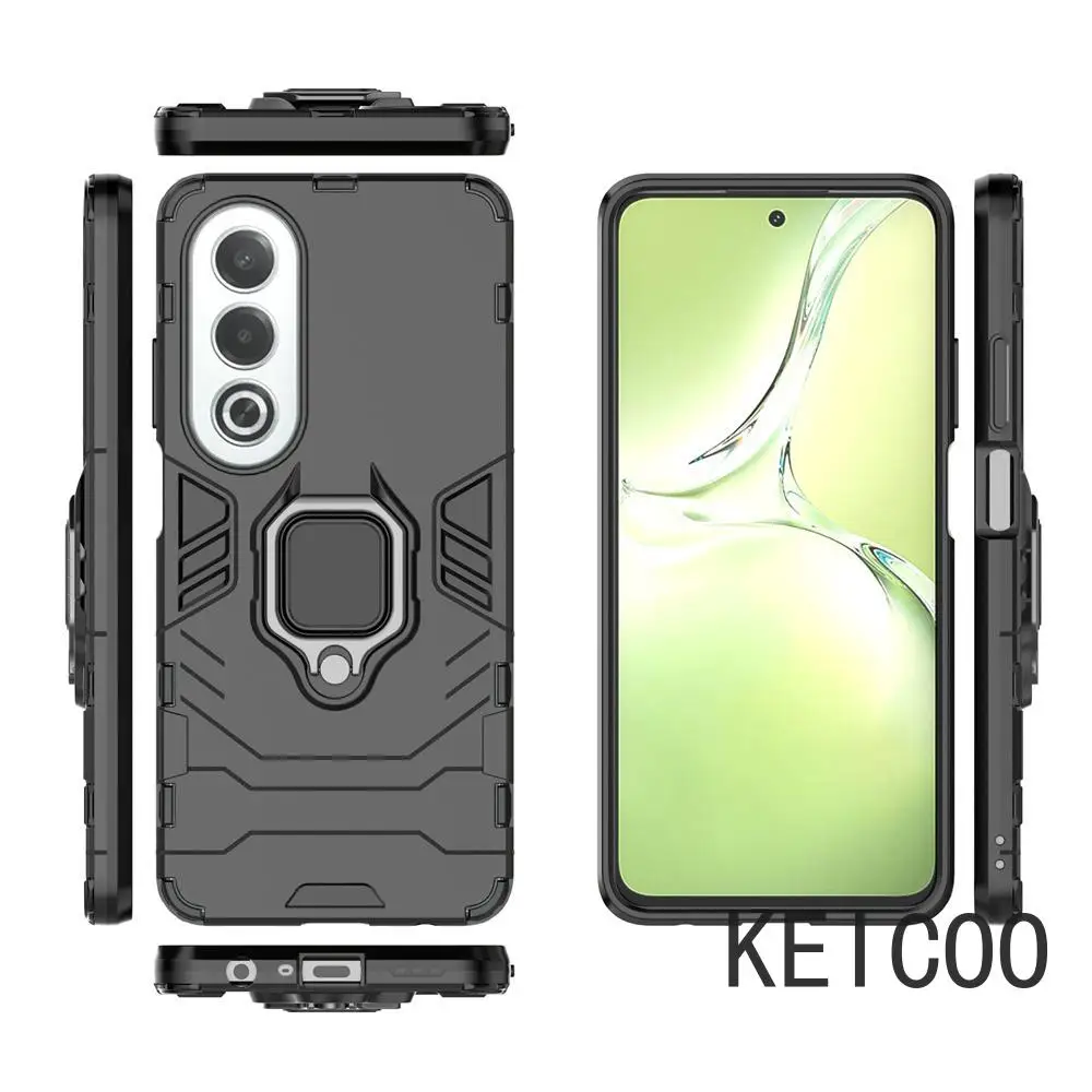 Магнитный автомобильный кронштейн для Oppo A3 K12x F27 A60 A80 Reno12 Realme 13 Pro Plus Youth 5G Ring Buckle