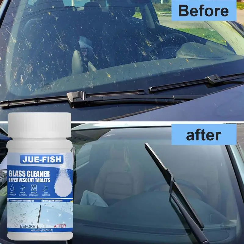 

Car Windshield Solid Soap Piece Window Glass Washing & Paint Protective Foil Effervescent Tablets Car Cleaner Accessories